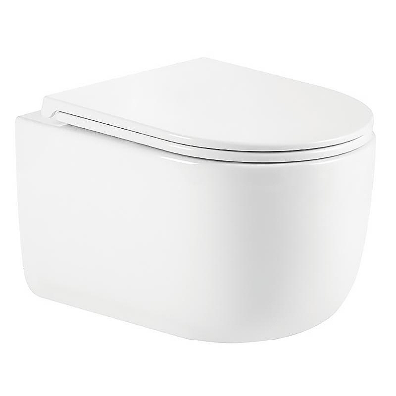 Унитаз Azario Serenata AZ-5101T-WHT подвесной цвет Белый с сиденьем Микролифт
