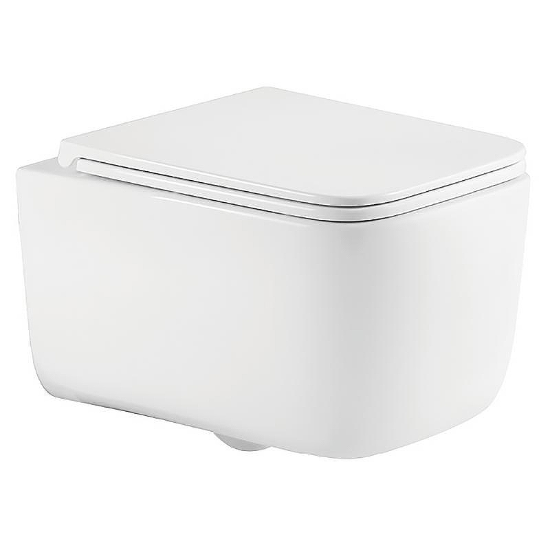 Унитаз Azario Vater AZ-5104T-WHT подвесной цвет Белый с сиденьем Микролифт