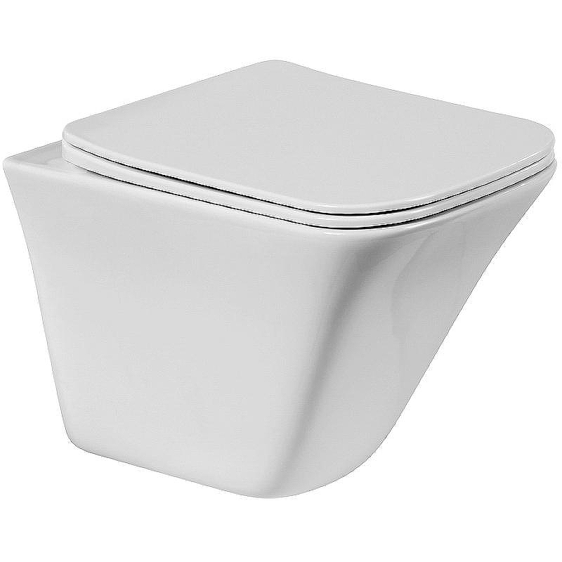 Унитаз BelBagno Marmi BB052CHR/BB132SC подвесной с сиденьем Микролифт