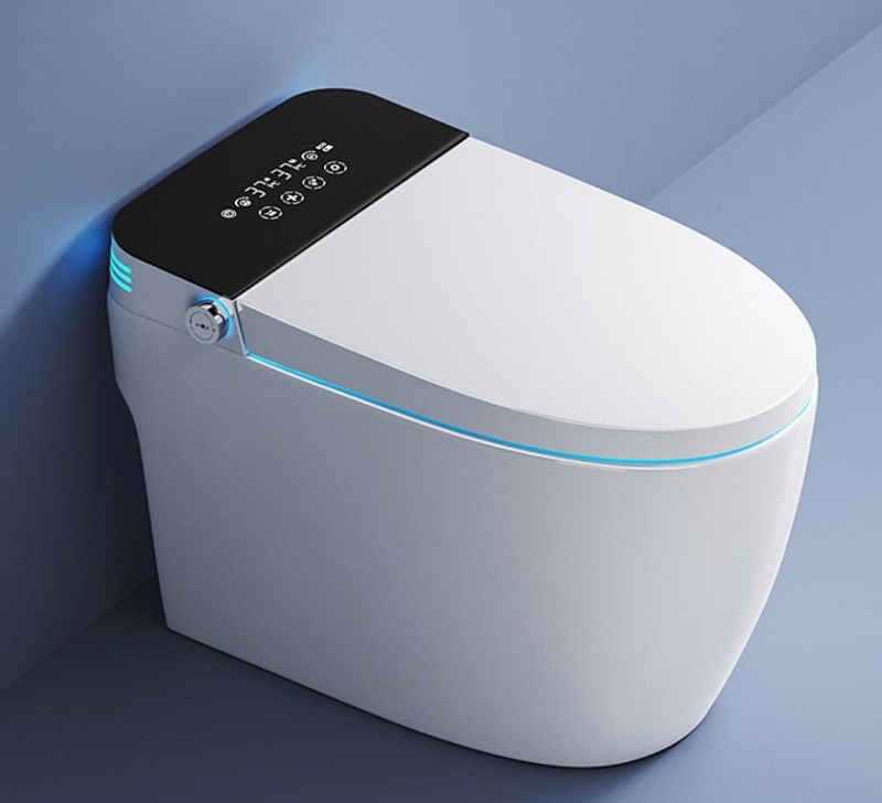 Унитаз биде Ceruttispa Ezio CT11168 цвет Белый Черный с сиденьем Микролифт