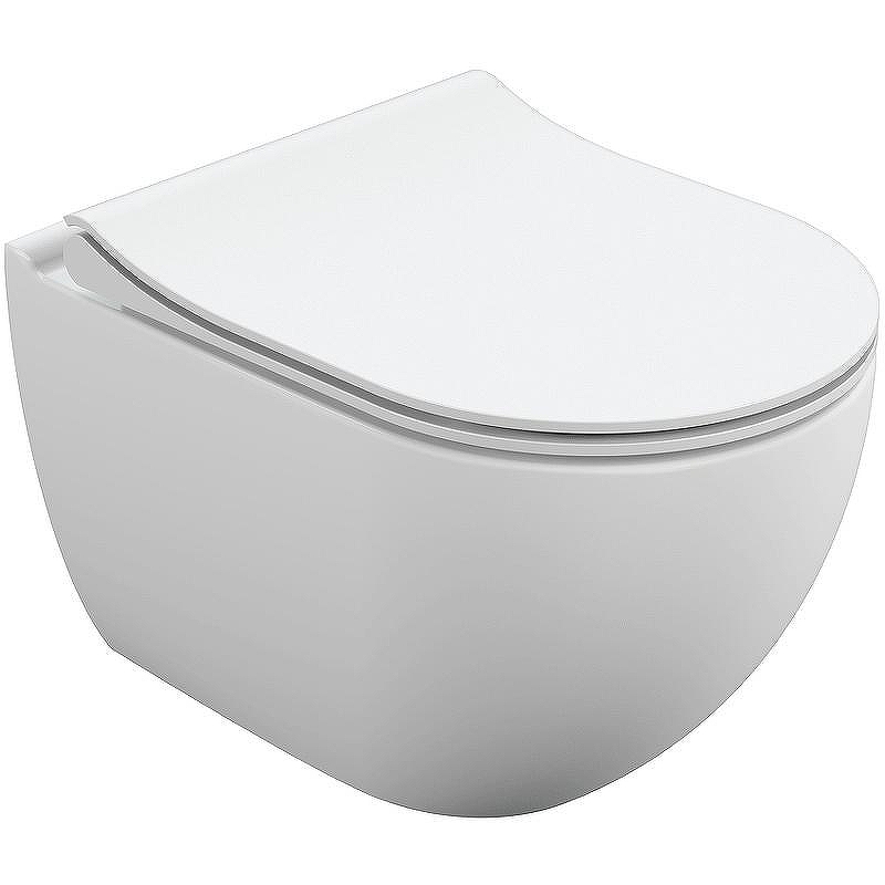 Унитаз Cersanit Brasko Smart Clean On DPL EO slim LP 64824 подвесной с сиденьем Микролифт