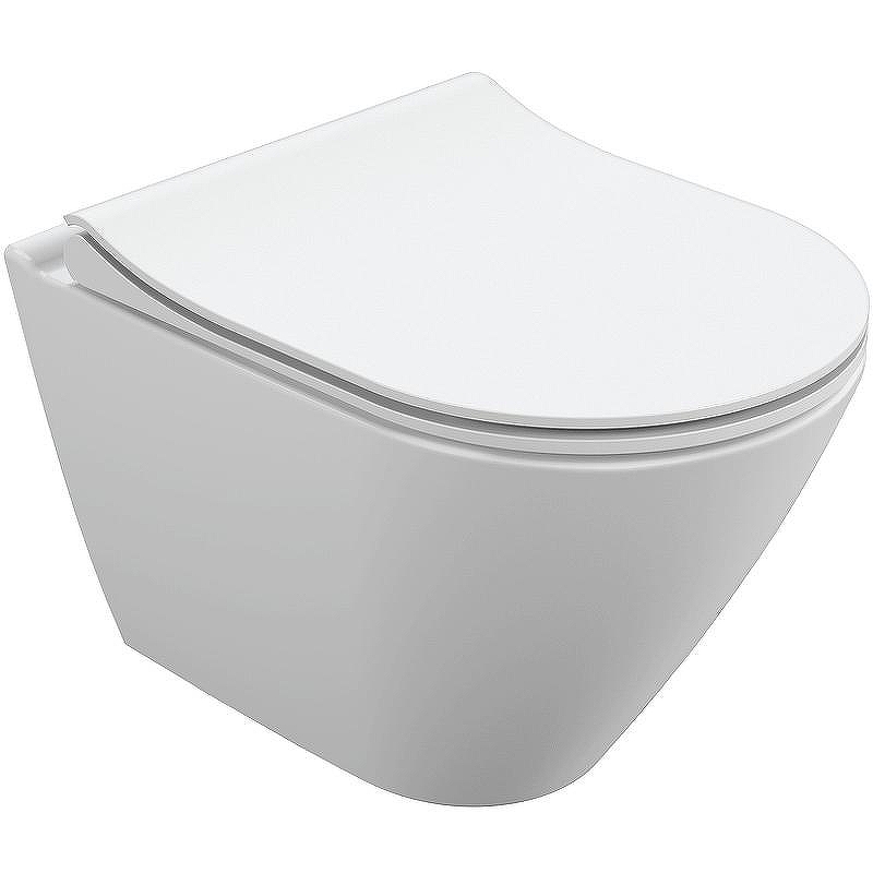Унитаз Cersanit City Smart Clean On DPL EO slim LP 64822 подвесной с сиденьем Микролифт
