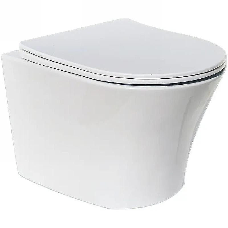 Унитаз Ceruttispa Adige Aria MW CT9245 подвесной Белый матовый с сиденьем Микролифт