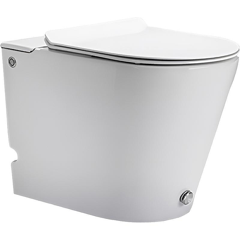 Унитаз Ceruttispa Argentera Pulse CT7267 с импульсным смывом приставной с сиденьем Микролифт