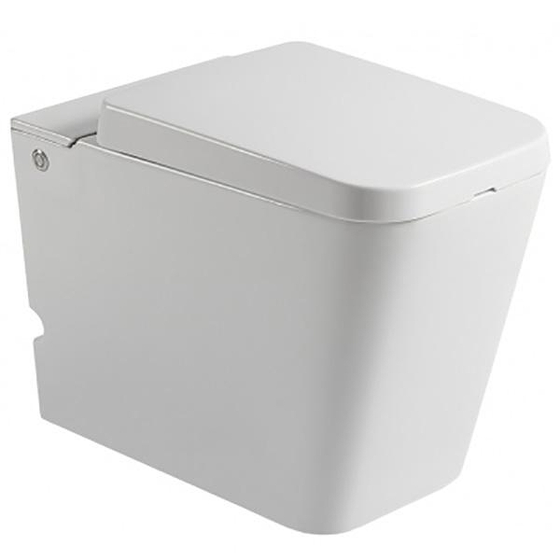 Унитаз Ceruttispa CT7269 7269 с импульсным смывом приставной с сиденьем Микролифт