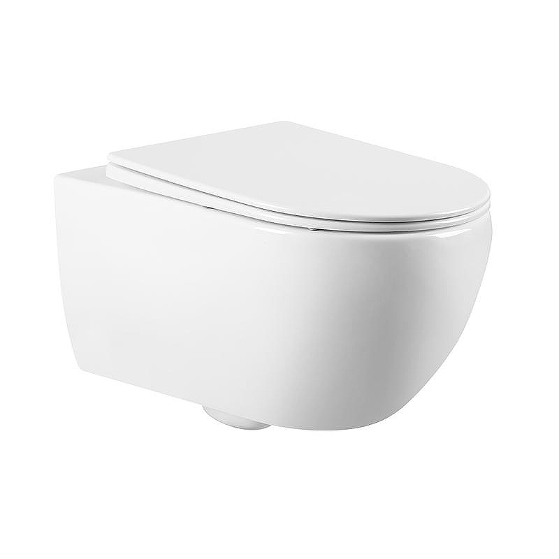 Унитаз Charus Torre Bianca EWC700-125W Skandenborg Rimless подвесной цвет Белый с сиденьем Микролифт