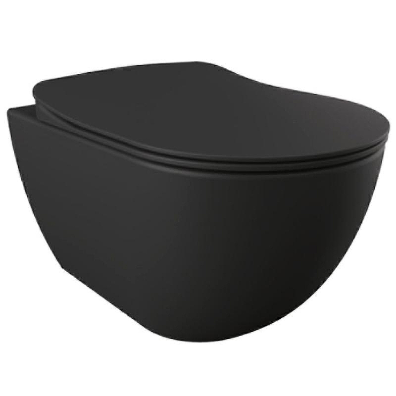 Унитаз Creavit Free FE320-11SM00E-0000 подвесной Черный матовый без сиденья