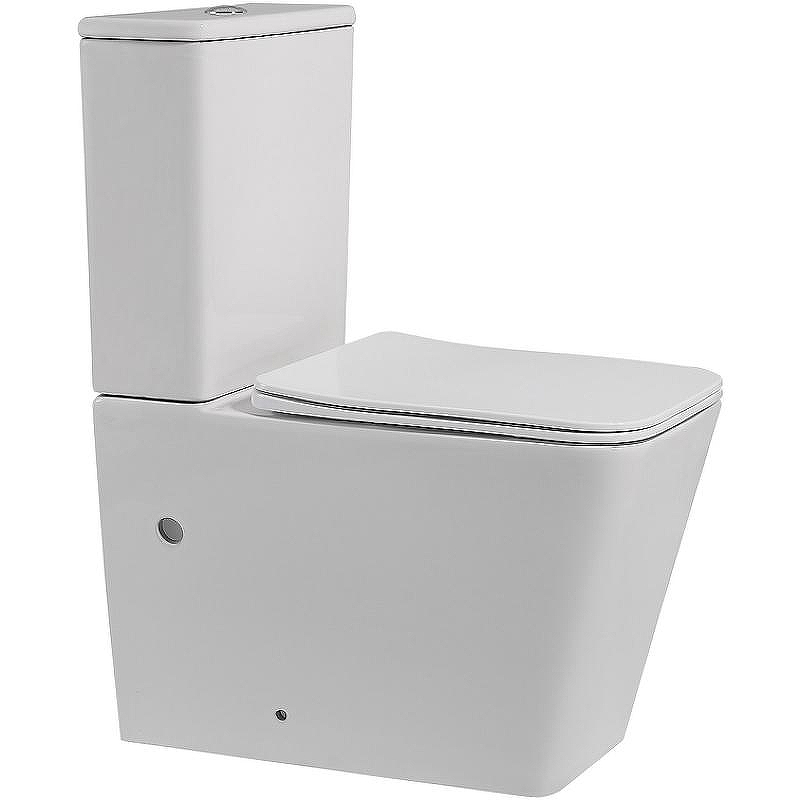 Унитаз компакт Abber Rechteck AC1210 Белый с бачком и сиденьем Микролифт