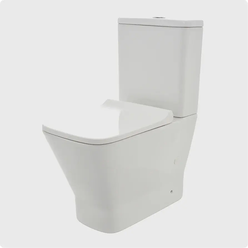 Унитаз компакт AQUAme AQM1005PRO цвет Белый глянец без бачка с сиденьем Микролифт