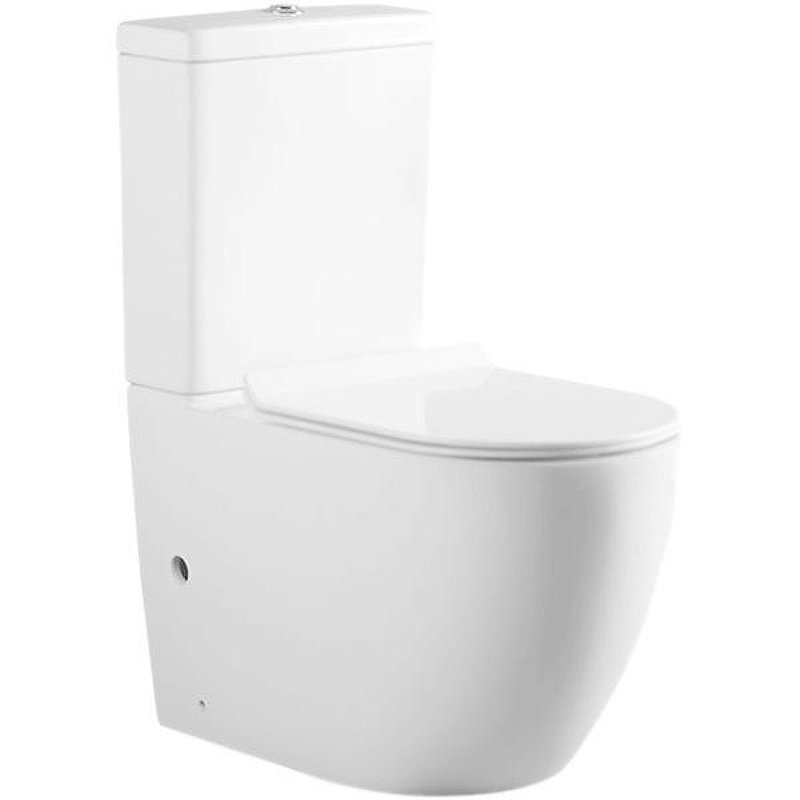 Унитаз компакт Aquanet Cetus C1 Rimless 203342 без бачка с сиденьем Микролифт