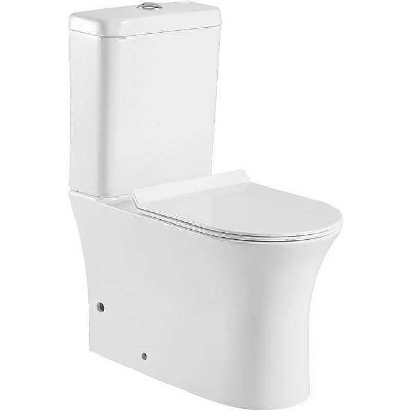 Унитаз компакт Aquanet Roll-C 210764 без бачка с сиденьем Микролифт