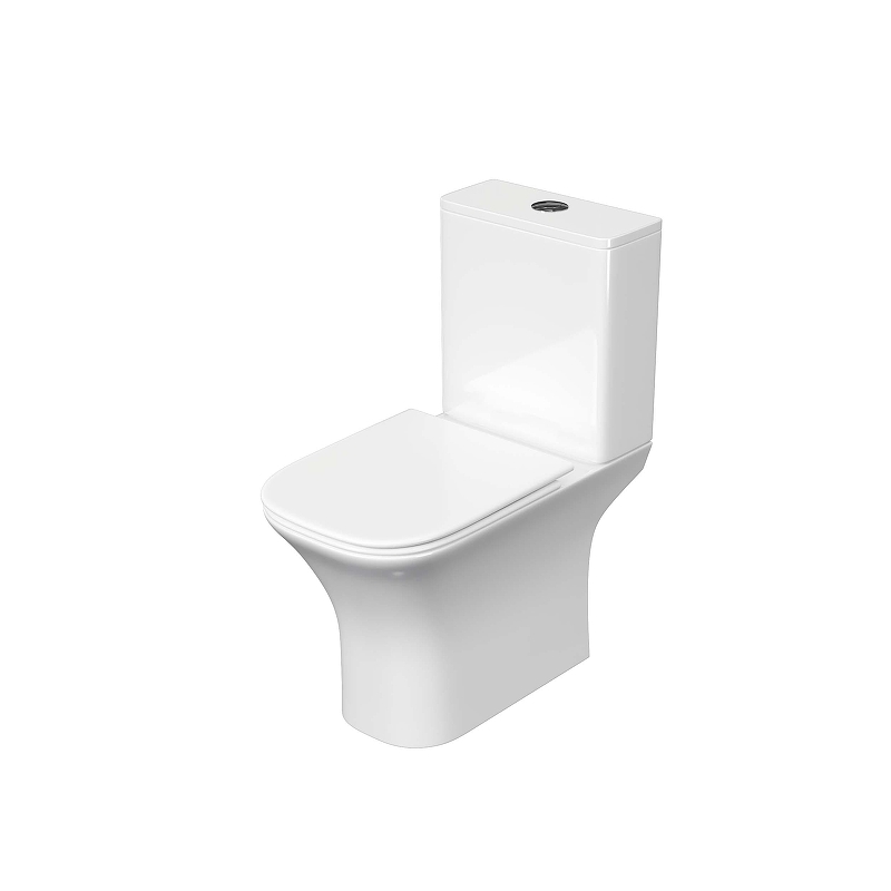 Унитаз компакт Aquatek Optima Square AQ4411-00 цвет Белый с бачком и сиденьем Микролифт