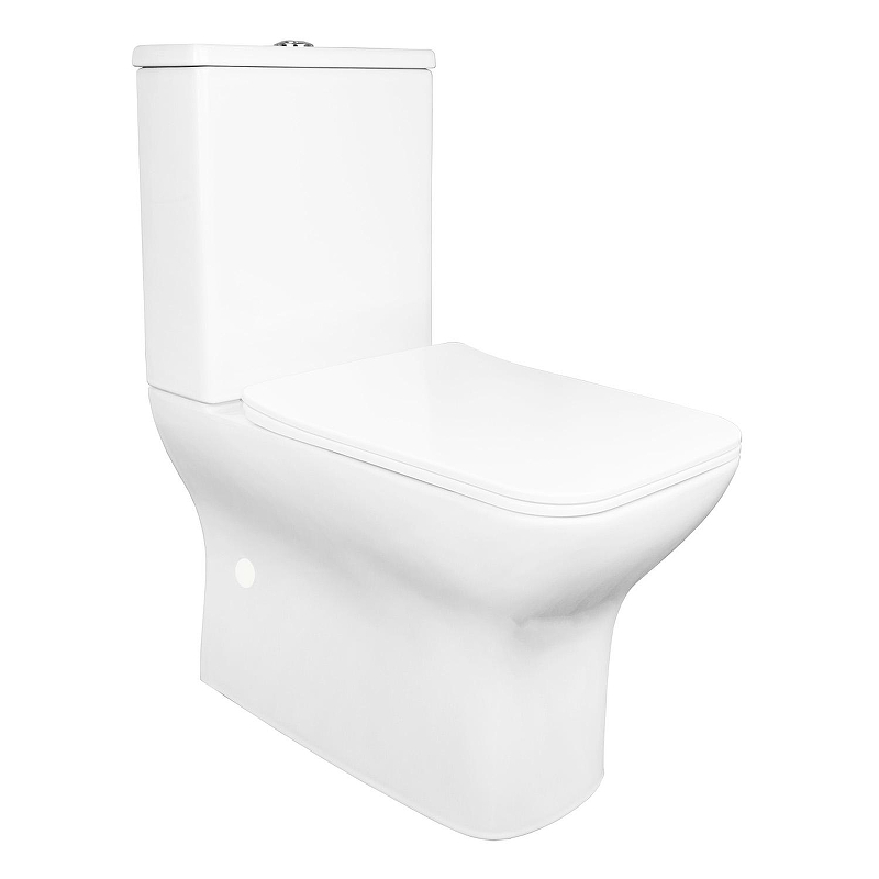 Унитаз компакт Azario Fresco AZ-8302 цвет Белый с бачком и сиденьем Микролифт