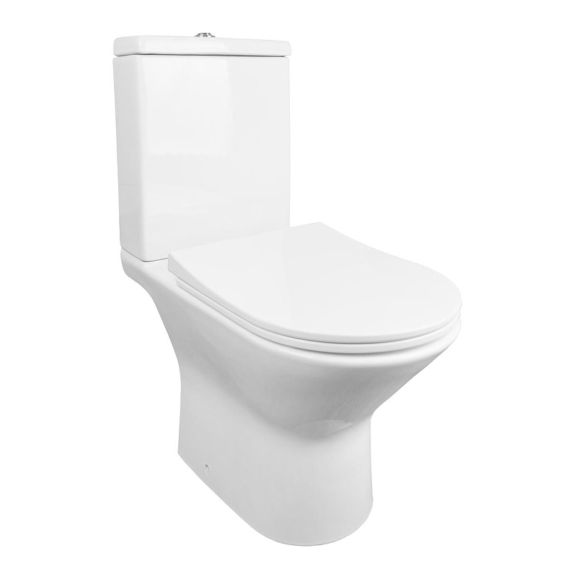 Унитаз компакт Azario Fretta New AZ-1223B с бачком и сиденьем Микролифт