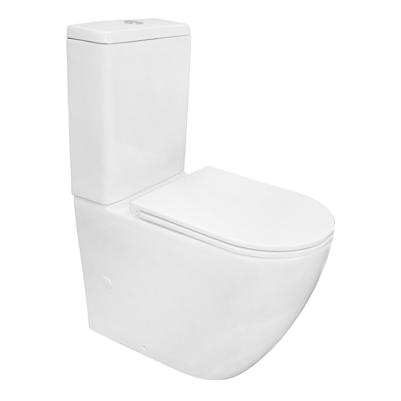 Унитаз компакт Azario Grado Торнадо AZ-2141 UQ1 цвет Белый с бачком и сиденьем Микролифт