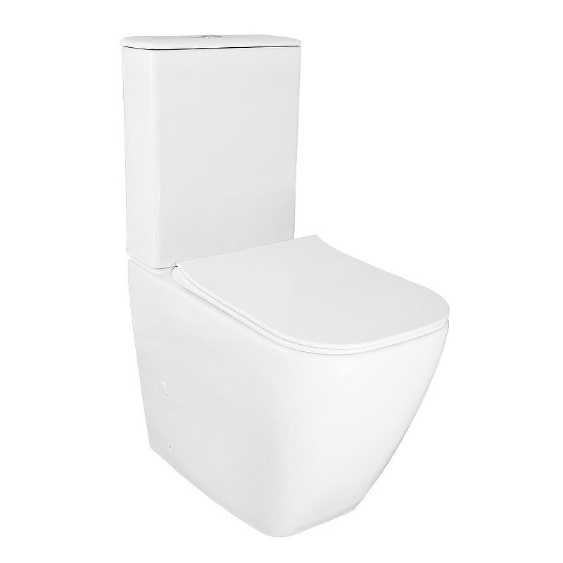 Унитаз компакт Azario Mirada AZ-1288A цвет Белый с бачком и сиденьем Микролифт