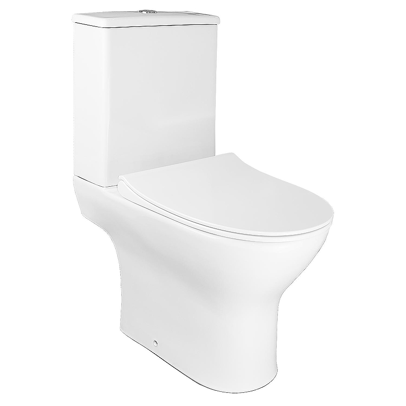 Унитаз компакт Azario Mist AZ-45 цвет Белый с бачком и сиденьем Микролифт