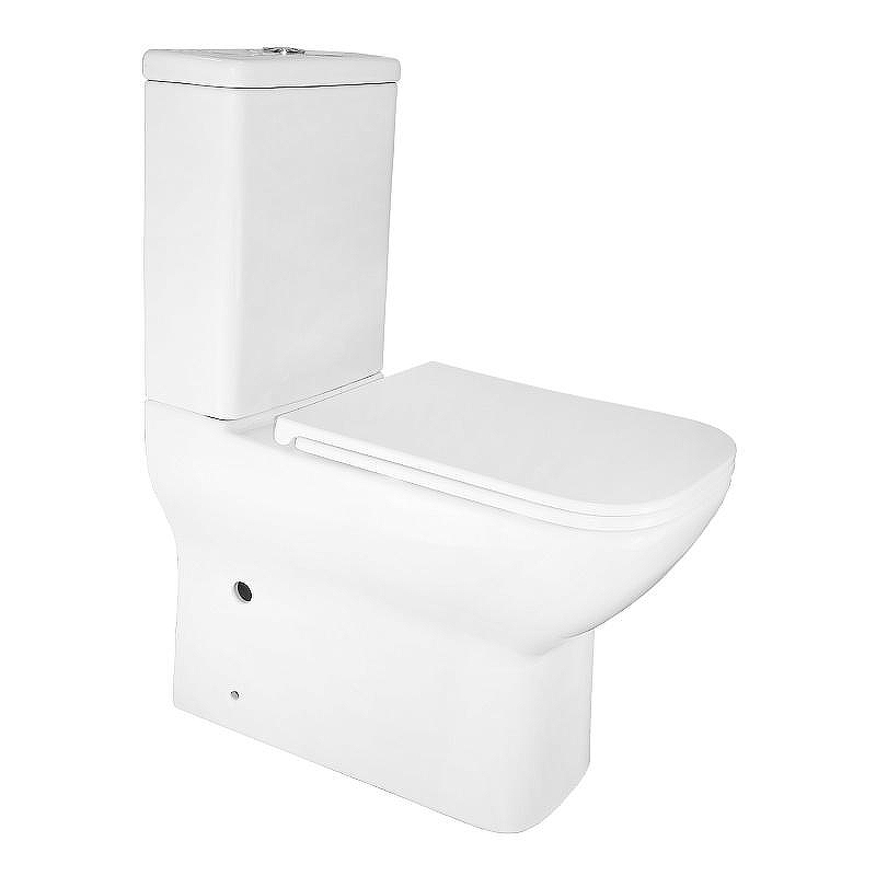 Унитаз компакт Azario Varo AZ-2171-1 цвет Белый с бачком и сиденьем Микролифт