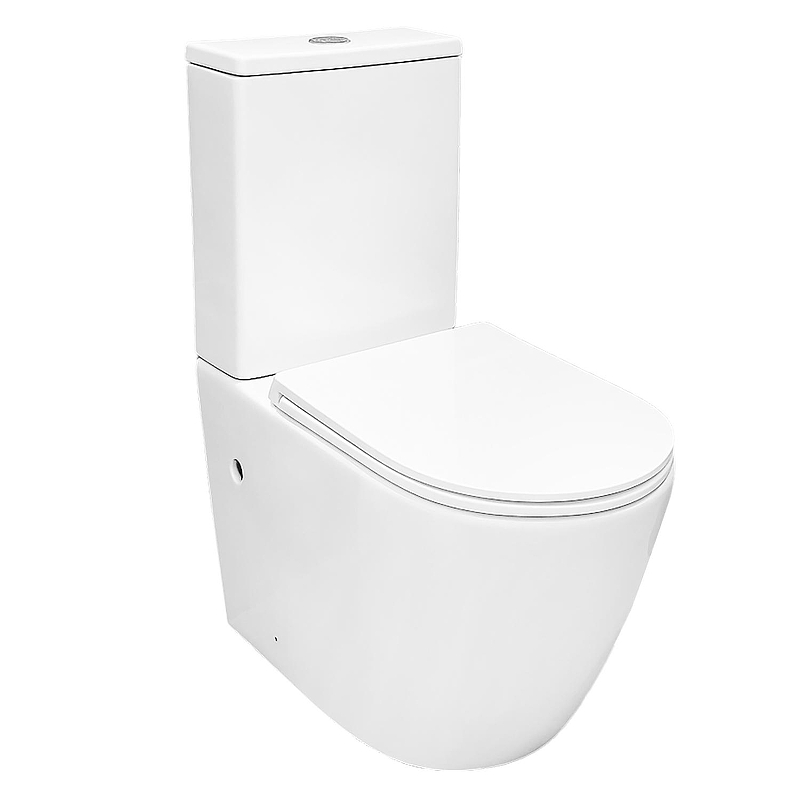 Унитаз компакт Azario Verona Торнадо AZ-8301 цвет Белый с бачком и сиденьем Микролифт