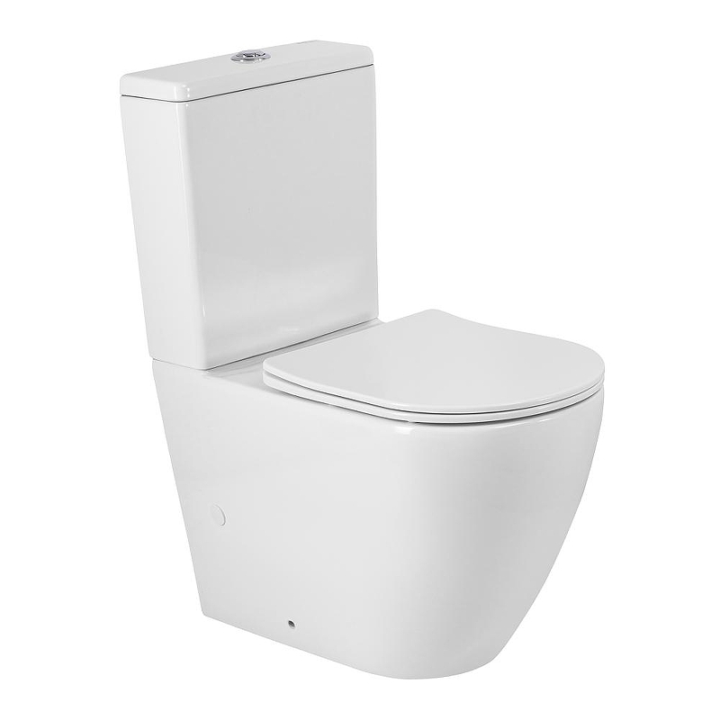 Унитаз компакт BelBagno Senso-R BB2141CP-TOR/SC цвет Белый без бачка с сиденьем Микролифт