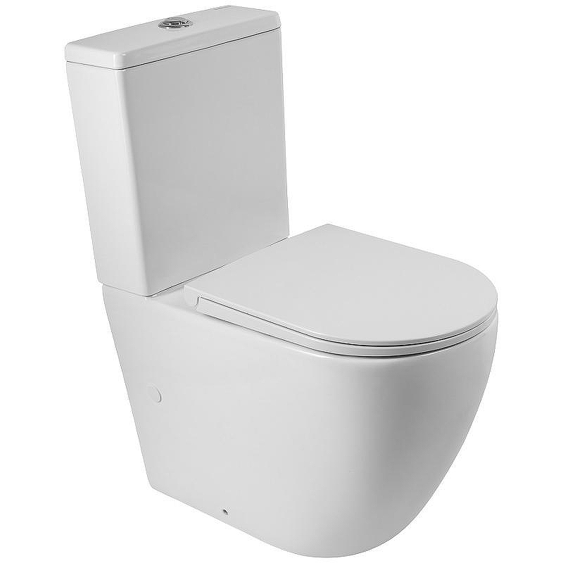 Унитаз компакт BelBagno Sfera-R BB2141CPR/BB902SC без бачка с сиденьем Микролифт