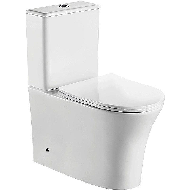 Унитаз компакт CeramaLux 1219A с бачком и сиденьем Микролифт