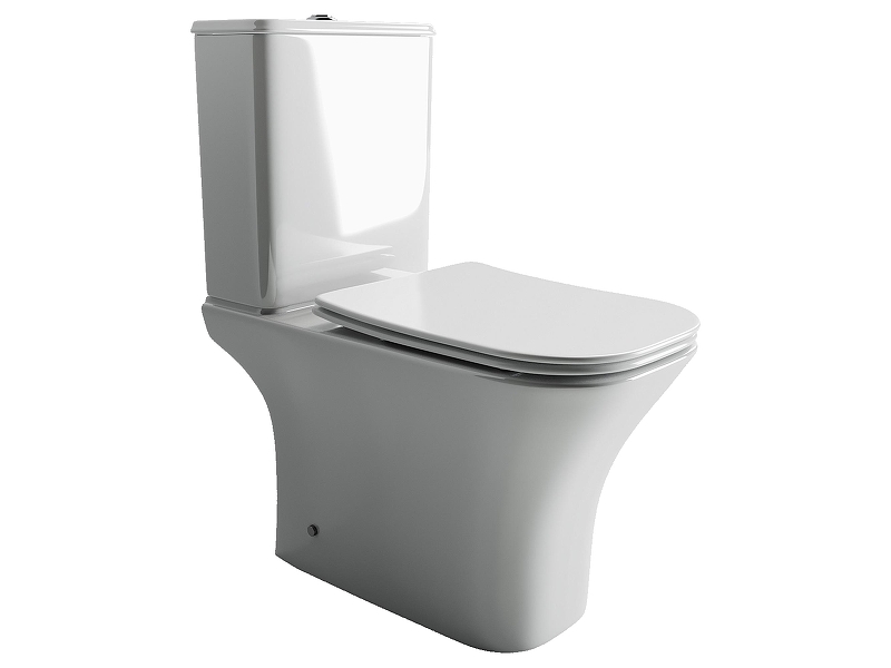 Унитаз компакт Ceramicanova Alfa CN9002-B цвет Белый без бачка с сиденьем Микролифт
