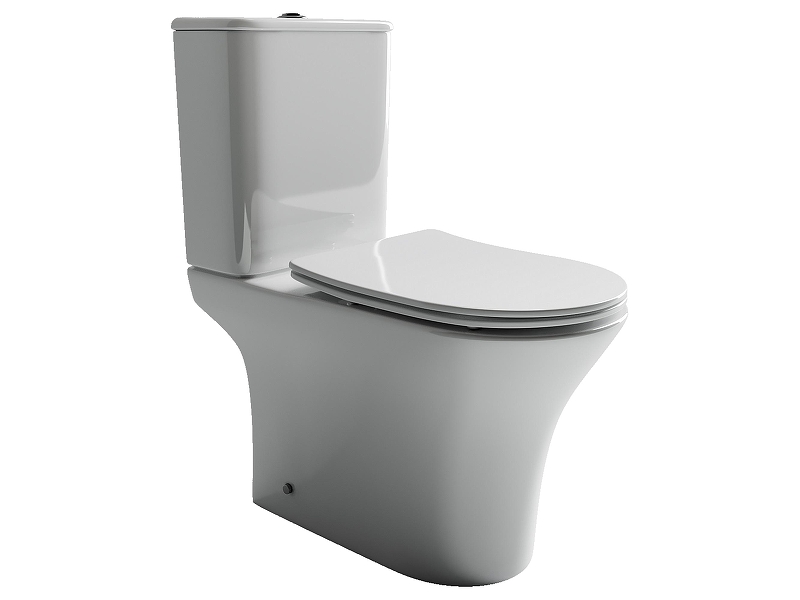 Унитаз компакт Ceramicanova Fortuna CN9001-B цвет Белый без бачка с сиденьем Микролифт