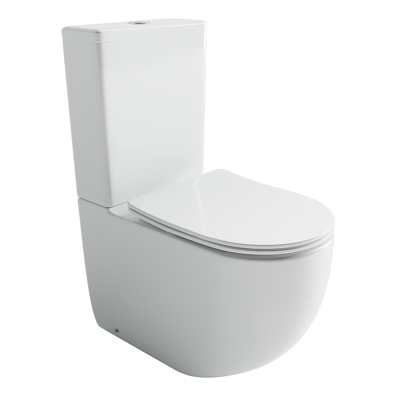 Унитаз компакт Ceramicanova Metropol CN4001T-B цвет Белый без бачка с сиденьем Микролифт