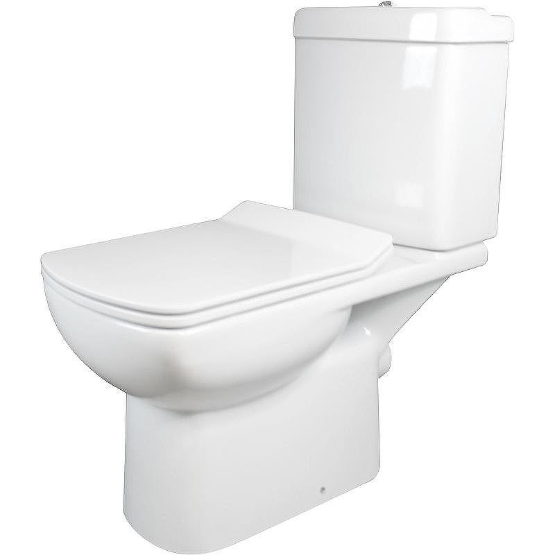 Унитаз компакт Creo Ceramique Tours TO1003N+TO1002RS с бачком и сиденьем Микролифт