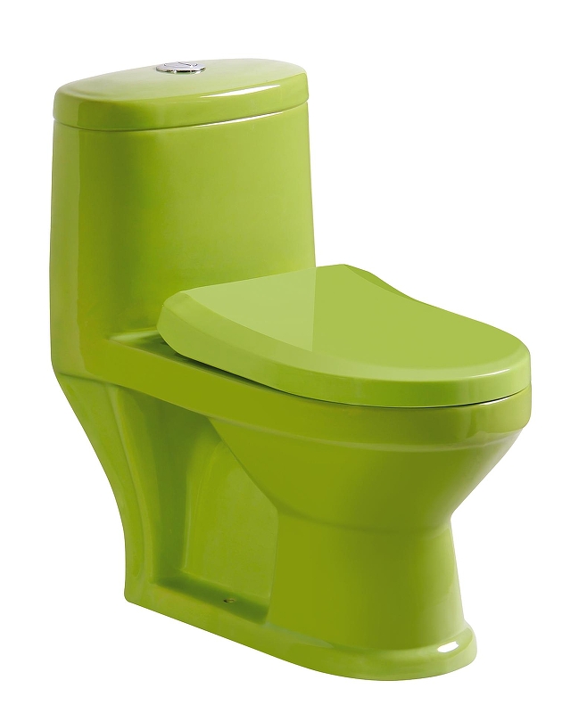 Унитаз компакт Gid Aventura Tr2192-G 62207Y цвет Зеленый с бачком и сиденьем Микролифт