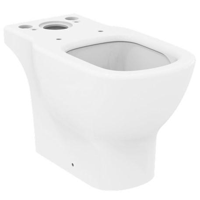 Унитаз компакт Ideal Standard Tesi T0087V1 цвет Silk White / Белый матовый без бачка и сиденья