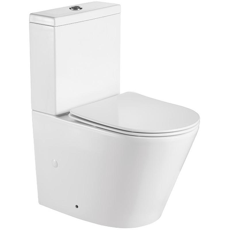 Унитаз компакт Royce Ozzy RCT-130407WH с бачком и сиденьем Микролифт