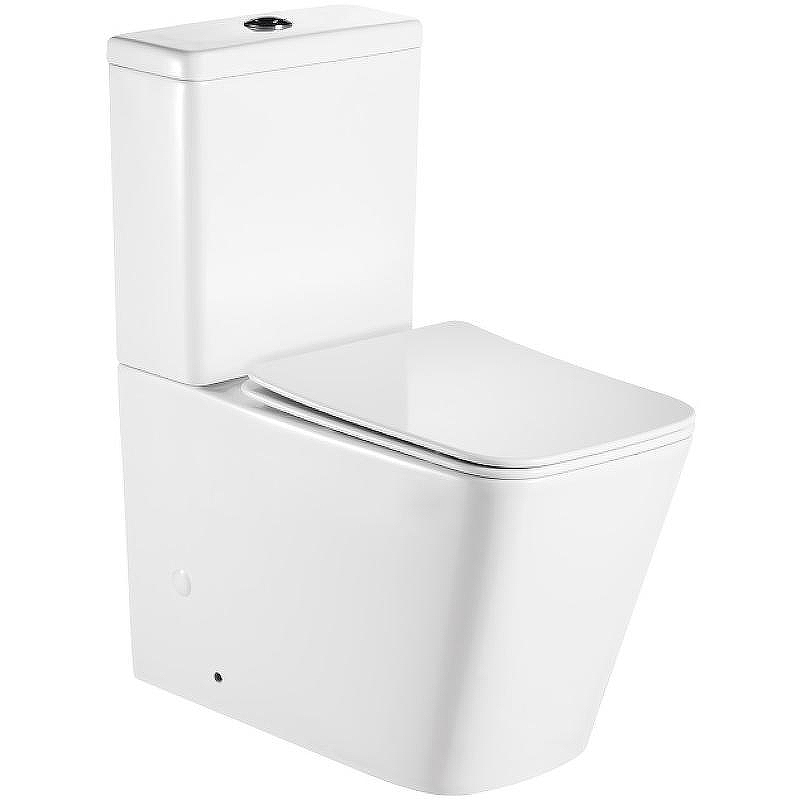 Унитаз компакт Royce Queen RCT-130108WH с бачком и сиденьем Микролифт