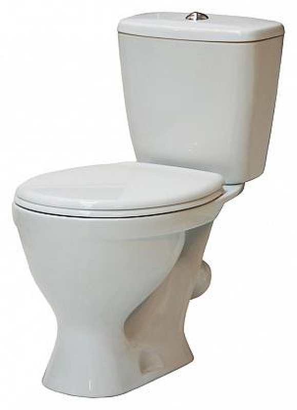 Унитаз компакт Sanita Эталон эконом WC.CC/Etalon/1-P/WHT.G/S1 с бачком и сиденьем