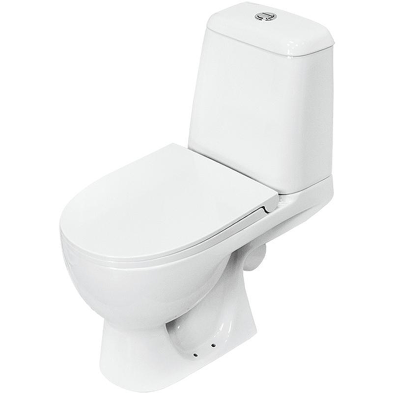 Унитаз компакт Sanita Luxe Max SL DM WC.CC/Max/2-DM/WHT.G/S1 с бачком и сиденьем Микролифт