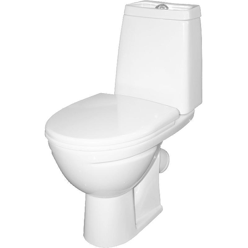 Унитаз компакт Sanita Марс WC.CC/Mars/2-DM.Rim/WHT.G/S1 с бачком и сиденьем Микролифт