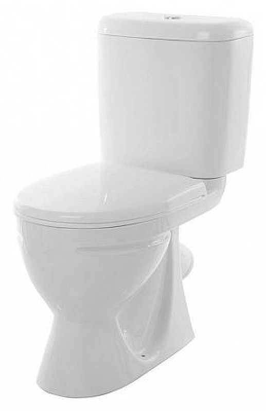 Унитаз компакт Sanita Стандарт эконом WC.CC/Standart/1-P/WHT.G/S1 с бачком и сиденьем