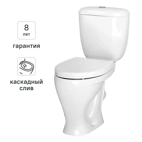 Унитаз-компакт Santeri Мираж косой выпуск одинарный слив