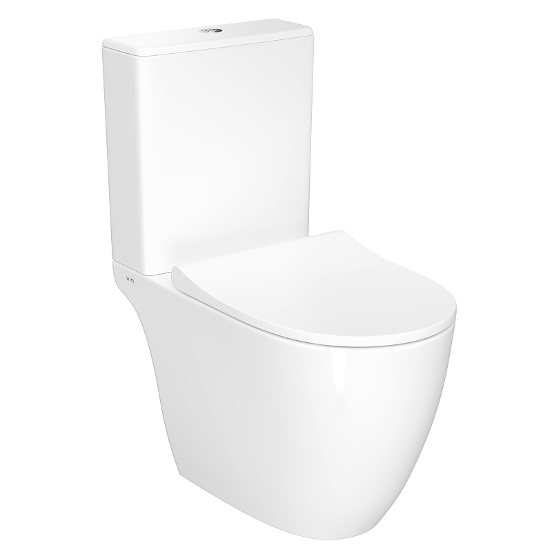 Унитаз компакт Vitra Sento Rim-ex open back 9830B003-7204 с бачком и сиденьем Микролифт