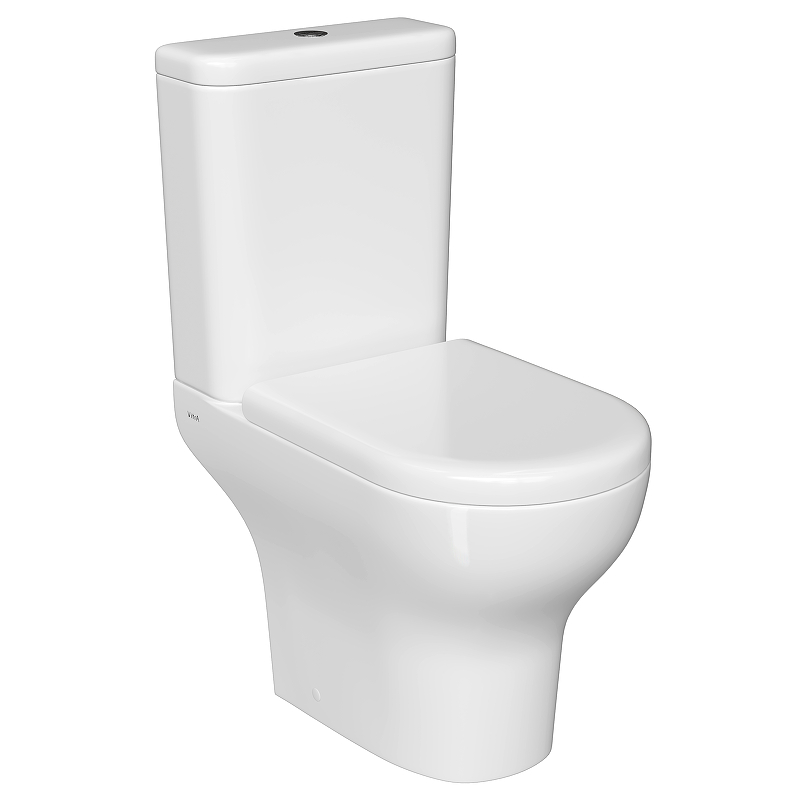Унитаз компакт Vitra Zentrum Open-back 9012B003-7204 с бачком и сиденьем Микролифт