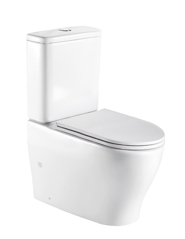 Унитаз компакт WeltWasser Angerbach 001 GL-WT 10000005966 Белый глянец с бачком и сиденьем Микролифт