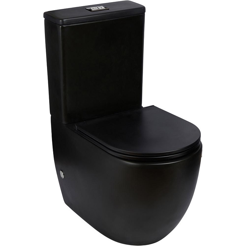 Унитаз компакт WeltWasser Merzbach 011 MT-BL 10000013291 Черный матовый с бачком и сиденьем Микролифт