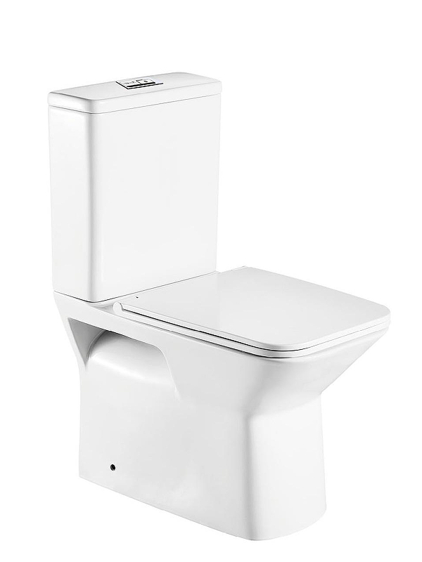 Унитаз компакт WeltWasser Zinnbach 001 GL-WT 10000009967 Белый глянец с бачком и сиденьем Микролифт