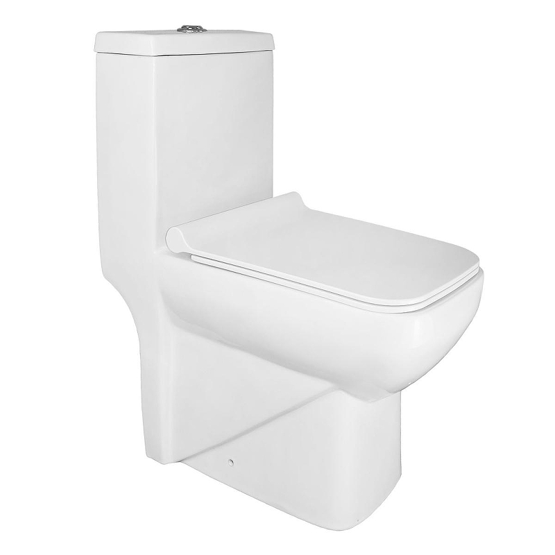 Унитаз моноблок Azario Zeno AZ-1169 цвет Белый с сиденьем Микролифт