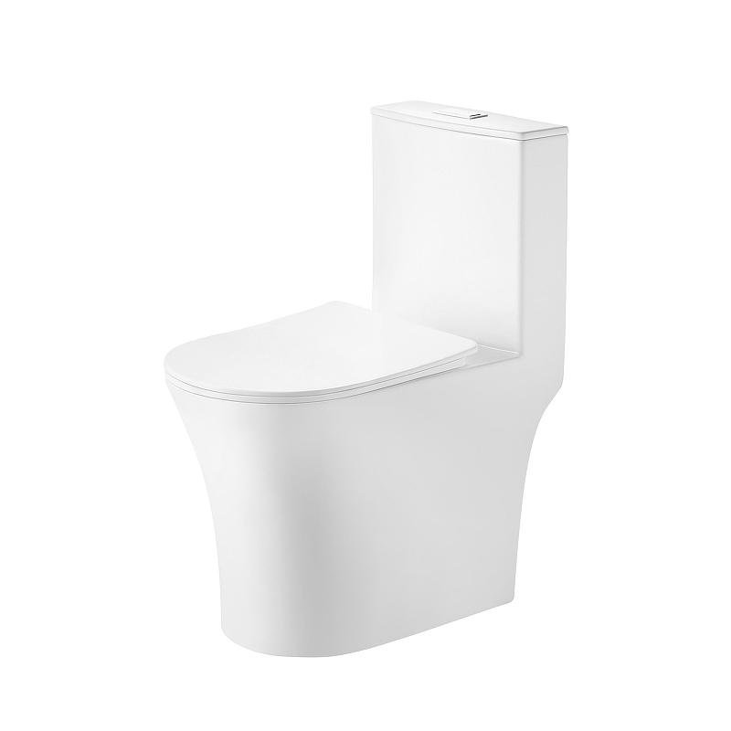 Унитаз моноблок Grossman Thin Rim GR-5607SQ цвет Белый глянцевый с бачком и сиденьем