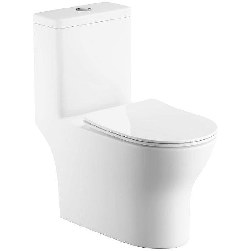 Унитаз моноблок Royce Bianco RCT-131604WH с сиденьем Микролифт