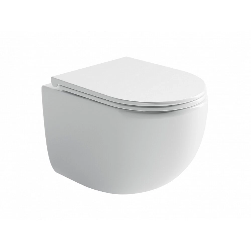Унитаз подвесной Ceramicanova UP безободковый с сиденьем дюропласт микролифт смыв торнадо (CN4007)