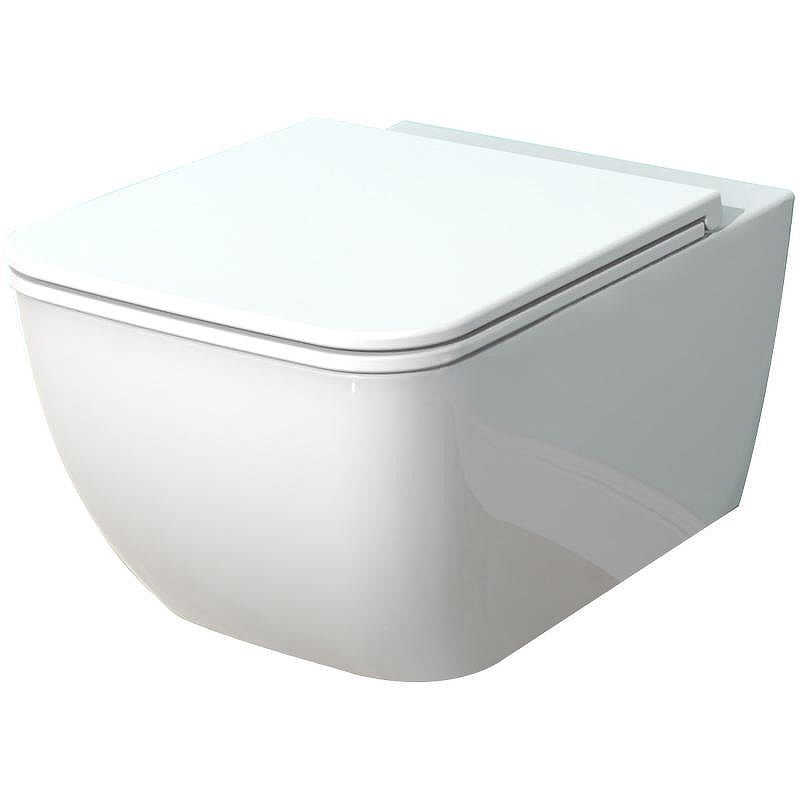 Унитаз SmartFlow Vigente SMF811-WH подвесной цвет Белый с сиденьем Микролифт