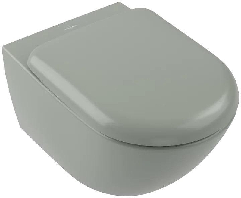 Унитаз Villeroy&Boch Antao 4674T0R8 подвесной цвет Morning Green CeramicPlus без сиденья